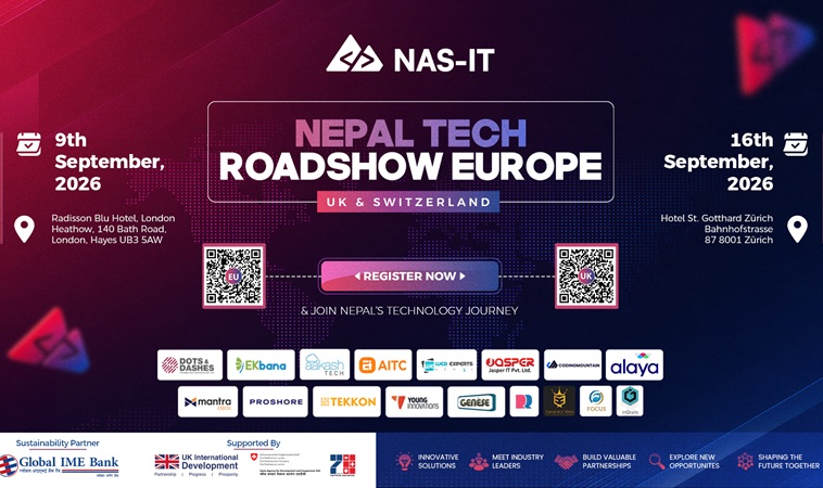 NAS-IT to Launch Nepal Tech Roadshow Europe 2026: Bridging Nepali Innovation with Global Markets
