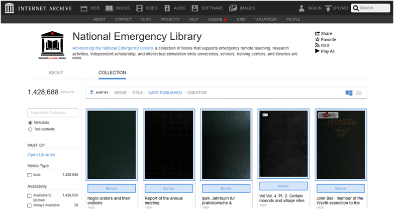 The National Emergency Library