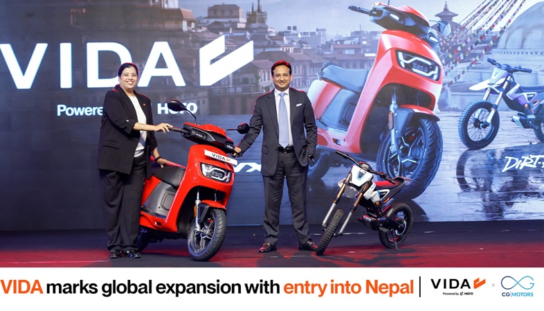 Hero MotoCorp Launches VIDA Electric Two-Wheelers in Nepal via CG Motors