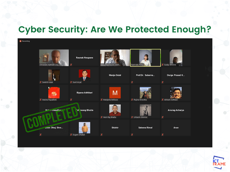 Webinar On CyberSecurity Are we protected Enough