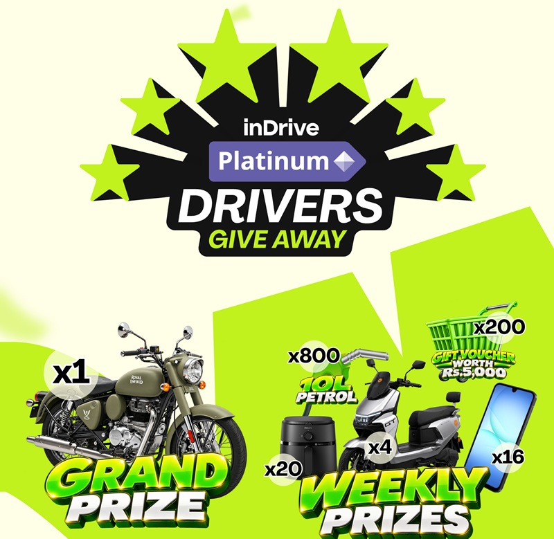 Win Royal Enfield Classic 350: inDrive Launches Platinum Drivers Giveaway Campaign