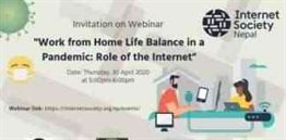 Work Form Home Life Balance in a Pandemic: Role of the Internet