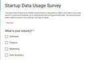 World Bank Announce Startup Data Usage Survey