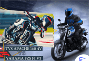TVS apache 160 vs Yamaha fz fi v3