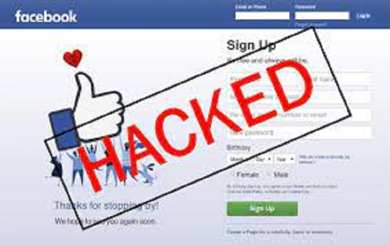 Facebook account gets hacked