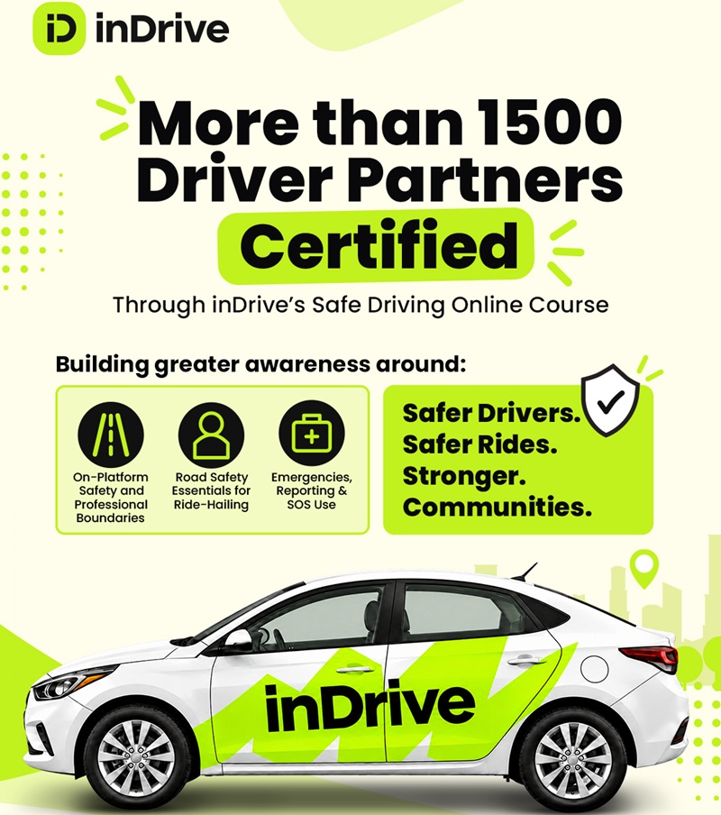 inDrive Nepal Launches Safe Driving Online Course for 1,500+ Drivers