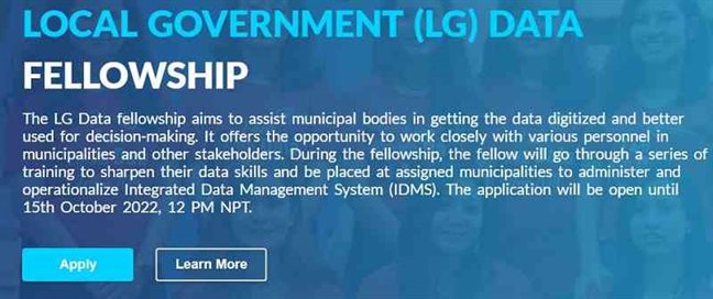 local government data fellowship