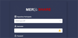 meroshare web portal