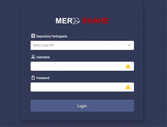 meroshare web portal