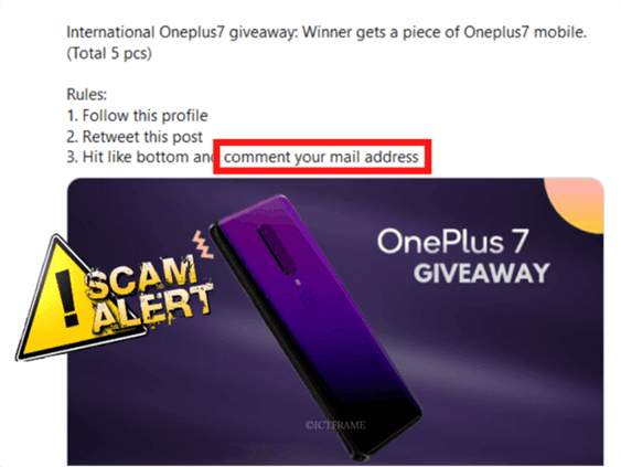 oneplus nepal fake twitter scam
