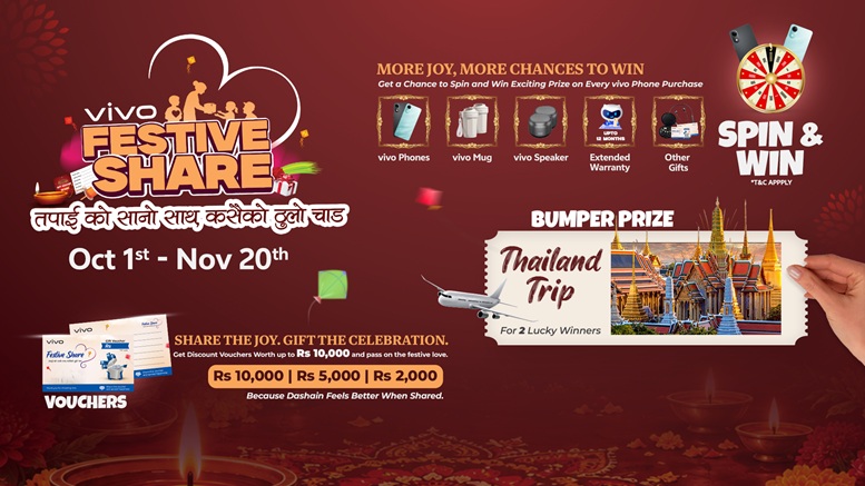 vivo Festive Offer: Cash Discount Vouchers Up to NPR 10,000 on Smartphones